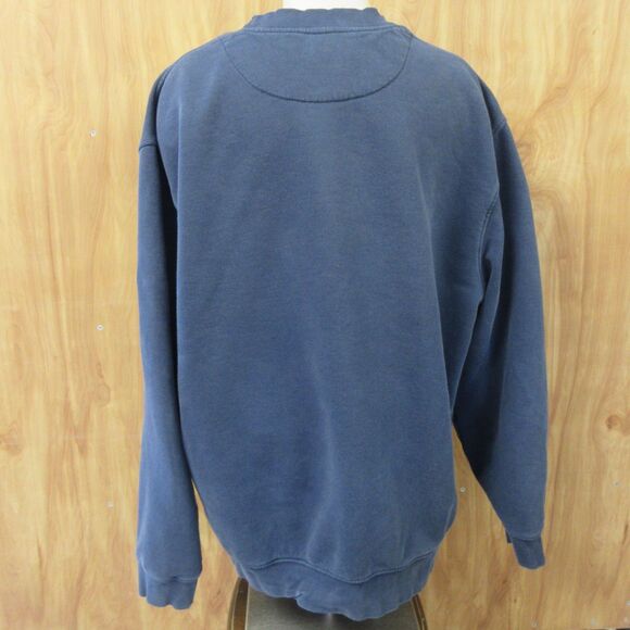 NIKE Navy Blue Spellout VINTAGE Sweatshirt Sz M Grey Silver Tag Crewneck 90s Y2K - Picture 11 of 14